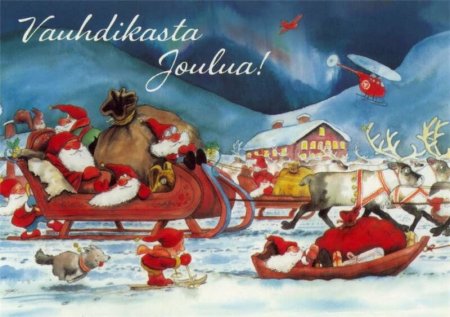Финские Рождественские открытки