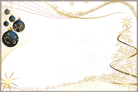 Новогодняя рамка для текста на прозрачном фоне