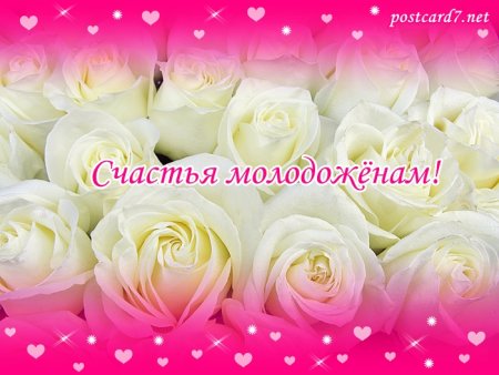 Счастья молодоженам