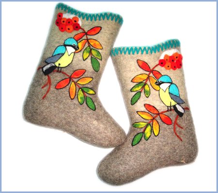 Валенки рисунок для детей