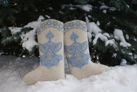 Сибирский валенок промысел