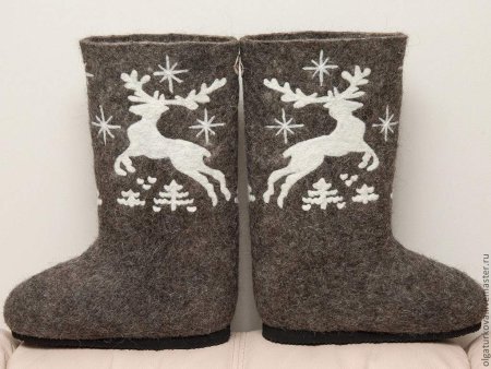 Валенки с узорами