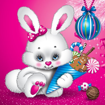 Девочка зайчик