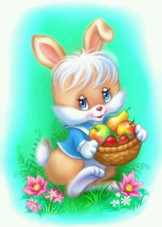 Зайчик с корзинкой
