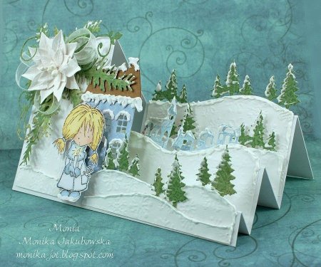 Рождественская открытка поделка