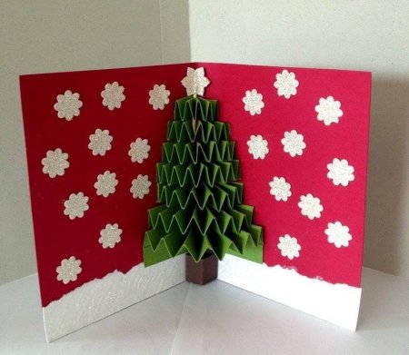 Новогодняя открытка своими руками