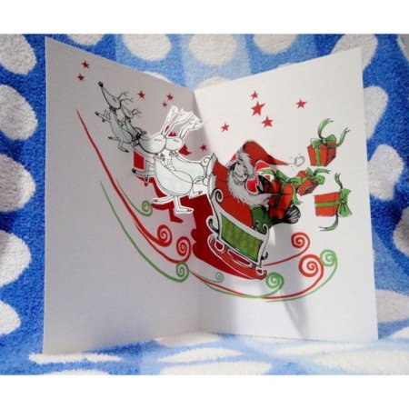 Объемные открытки с дедом Морозом