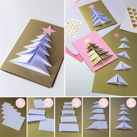 Новогодняя открытка своими руками