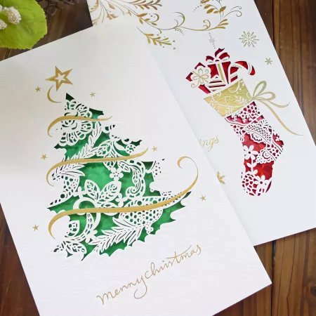Новогодняя открытка стилизованная