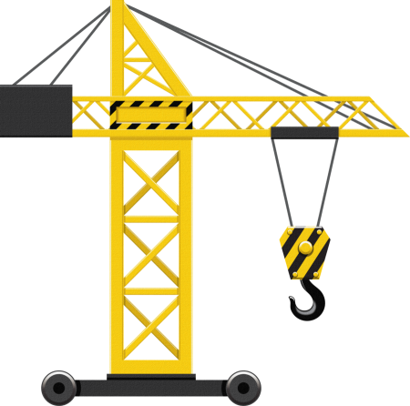 Строительный кран вектор