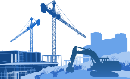 Строительный кран вектор
