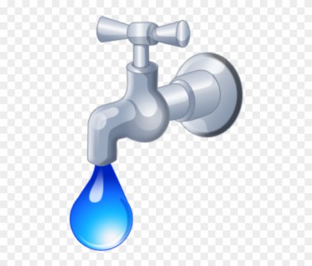 Кран водопроводный мультяшный