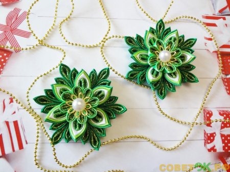 Канзаши новогодние украшения