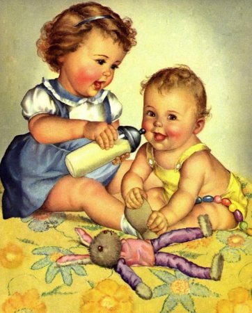 Советские открытки с детьми