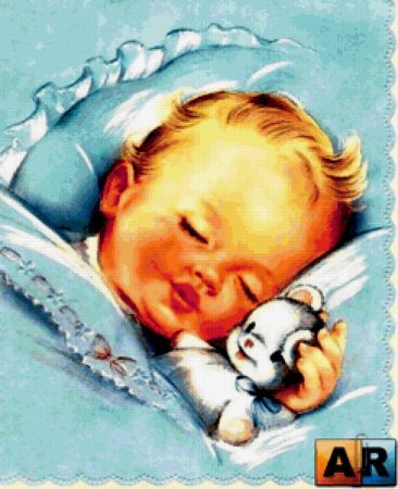 Открытка с младенцем