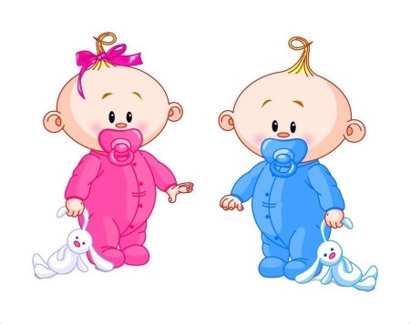 Открытки с рождением двойняшек мальчика и девочки