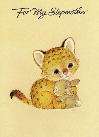 Милая открытка маме