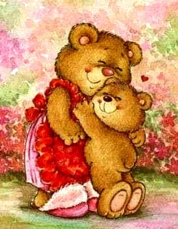 Красивые медвежата для мамы