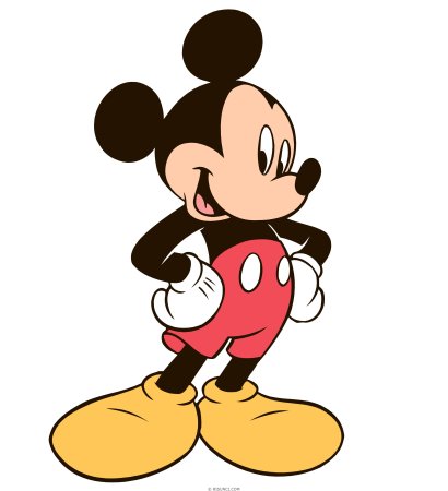 Микимаус на белом фоне