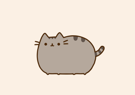 Серый кот мультяшный
