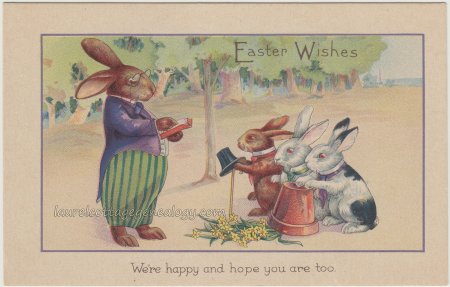 Старые открытки с зайцем