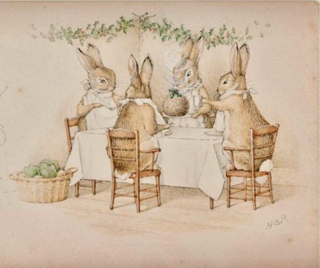 Беатрис Поттер кролики Рождественские