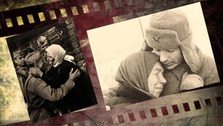 Мать провожает сына на войну