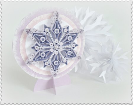 Снежинки из квиллинга