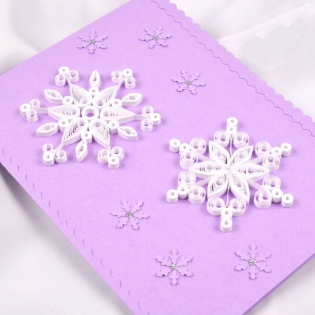 Новогодние открытки снежинки