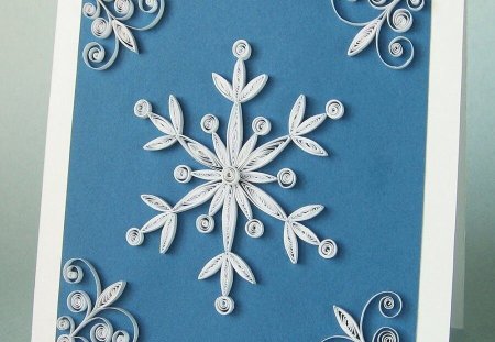 Зимние поделки из квиллинга