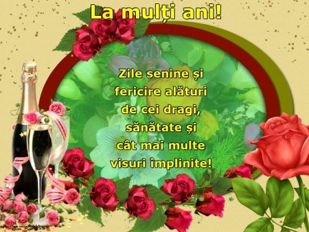Открытки с днем рождения la Multi ani