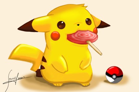Милый Пикачу мультяшный