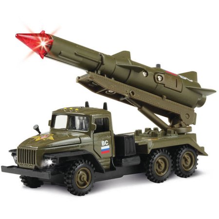 Грузовик Технопарк Урал космос с ракетой (ct10-066-1) 1:43