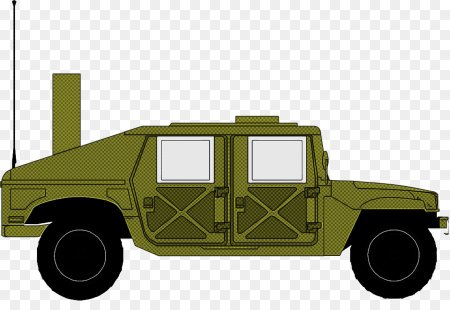 Хаммер военный сбоку