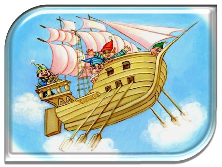 Летучий корабль иллюстрации