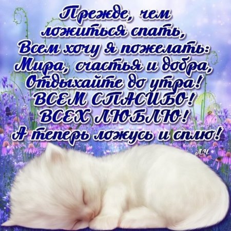 Спокойной ночи родственниками пожелания