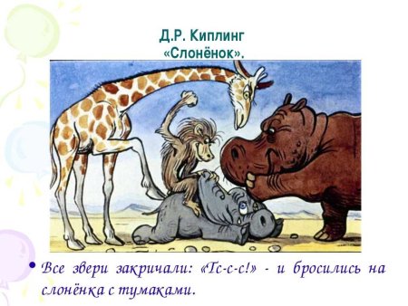 Сказка Киплинга Слоненок