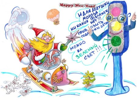 Дед Мороз и ПДД