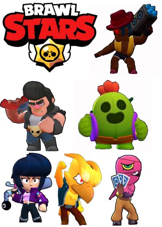 Brawl Stars сахарная печать