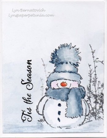 Набросок новогодней открытки