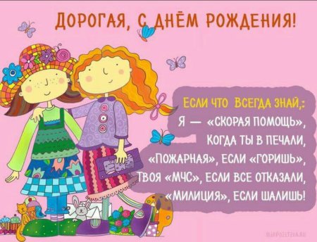 Поздравления с днём рождения подруге