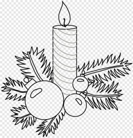 Новогодний натюрморт карандашом