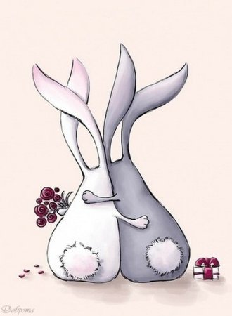 Влюбленные зайцы