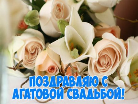 Поздравление с агатовой свадьбой