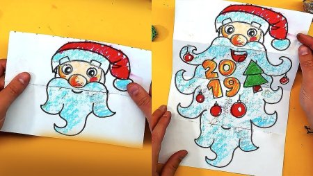 Рисование подарок деду Морозу