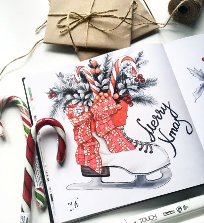 Скетч новый год