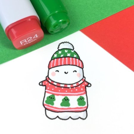 Новый год маркерами легко