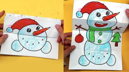 Рисунки на новый год фломастерами