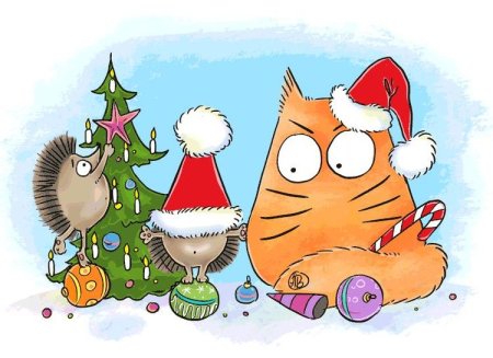 Мария Ван Брюгген коты новый год
