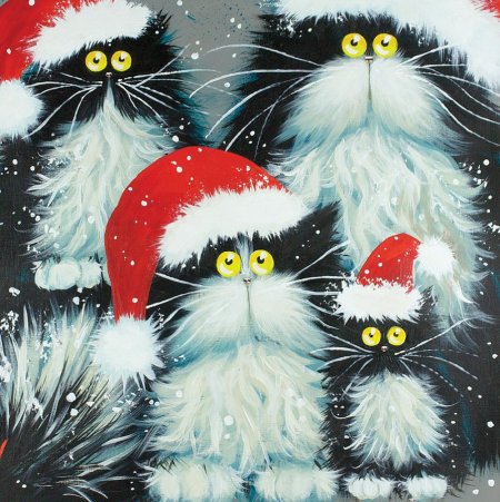 Ким Хаскинс коты новогодние